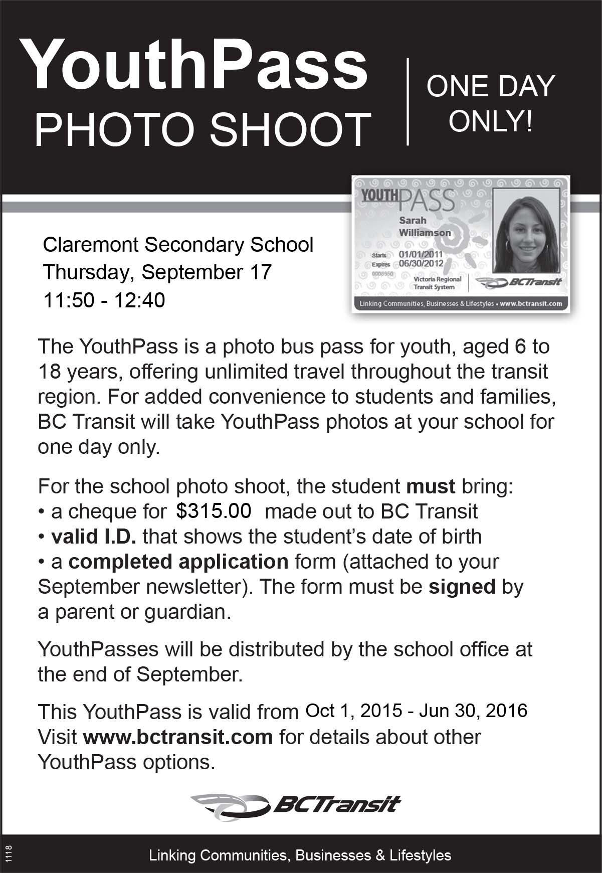 Youth Pass Details
